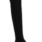 Sun + Stone Allicce Wide-Calf Over-the-Knee Boots Women's Shoes Black Size 9