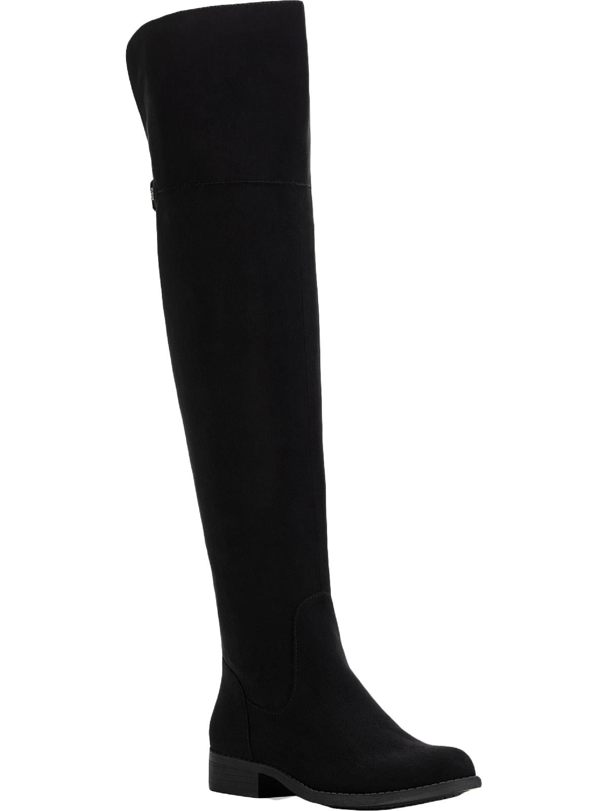 Sun + Stone Allicce Wide-Calf Over-the-Knee Boots Women's Shoes Black Size 9