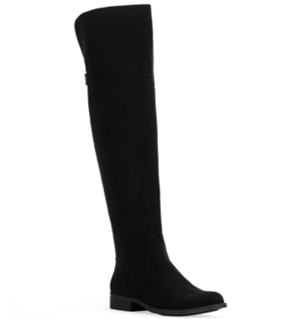 Sun + Stone Allicce Wide-Calf Over-the-Knee Boots Women's Shoes Black Size 9