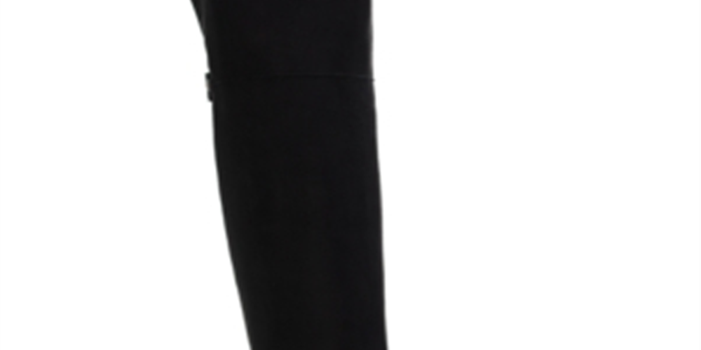 Sun + Stone Allicce Wide-Calf Over-the-Knee Boots Women's Shoes Black Size 9
