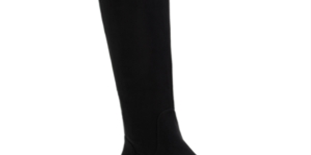 Sun + Stone Allicce Wide-Calf Over-the-Knee Boots Women's Shoes Black Size 9