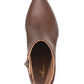 American Rag Womens Brown Cushioned Comfort Eryn Pointed Toe Block Heel Zip-up Leather Booties 6 M
