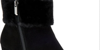 Alfani Womens Oreena Faux Suede Cold Weather Booties Black 6 Medium