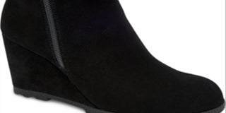 Alfani Womens Oreena Faux Suede Cold Weather Booties Black 6 Medium