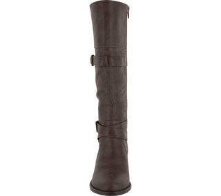 Easy Street Women's Kelsa Plus Wide Calf Brown Size 6.5 M
