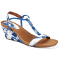 Style & Co Mulan Wedge Sandals Women's Shoes Blue Size 8.5M