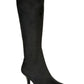 Impo Noland Wide-Width Wide-Calf Pointed-Toe Boots Fabric  Black Size 8W