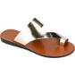 Kenneth Cole New York Women's Palm Sandal, Light Gold, 8.5 M