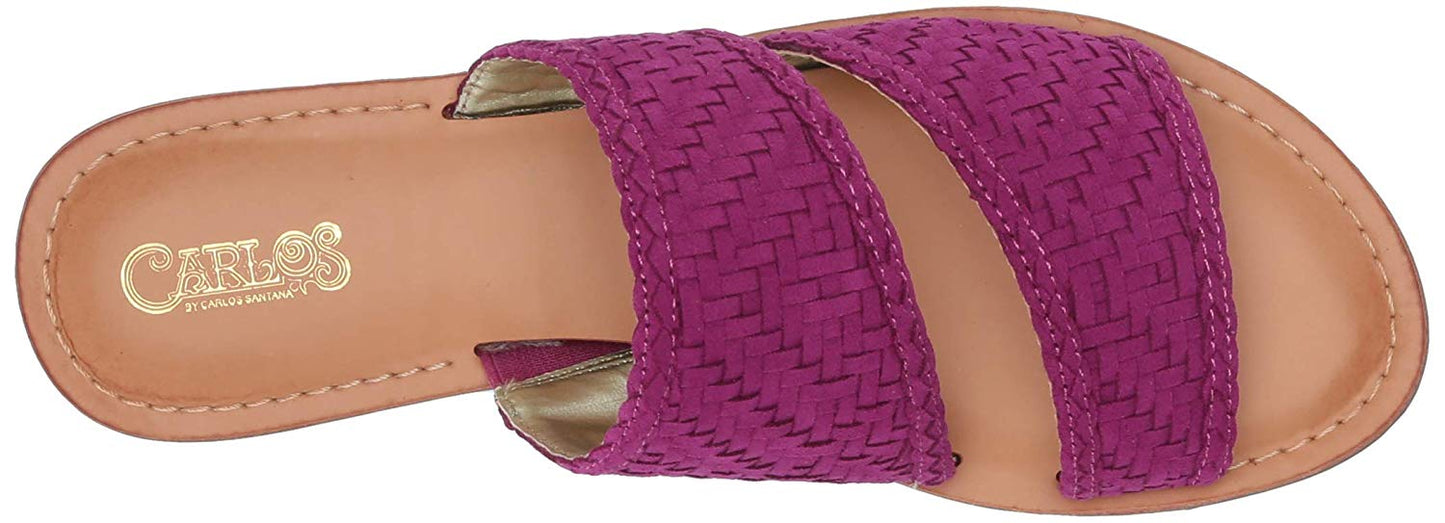 Carlos by Carlos Santana Women's Holly Slide Sandal, Fuchsia, 8.5 M