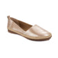 Lucca Lane Women's Naomi Leather Closed Toe Casual Slide Sandals Gold Size 9 M