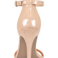 Material Girl Women's Two Piece Ankle Strap Adjustable Blaire Square Toe Stiletto Buckle Dress Sandals Brown Size 6.5 M