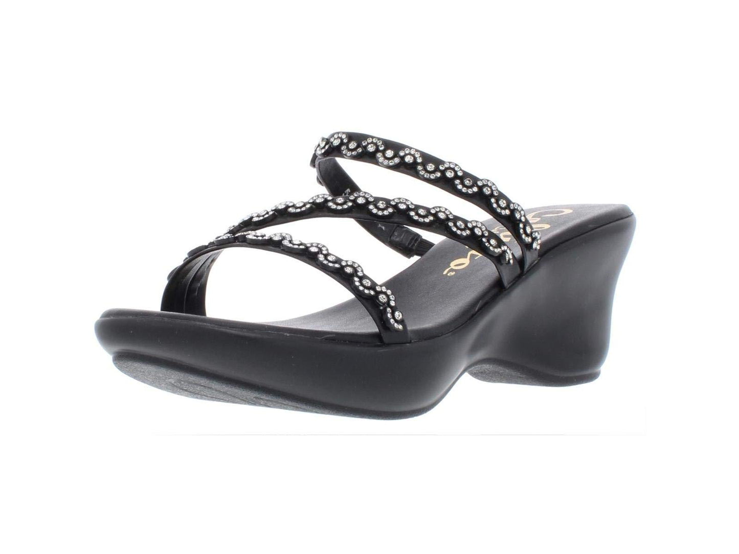 Callisto Women's Shana Slip on Strappy Platform Black Size 9 M