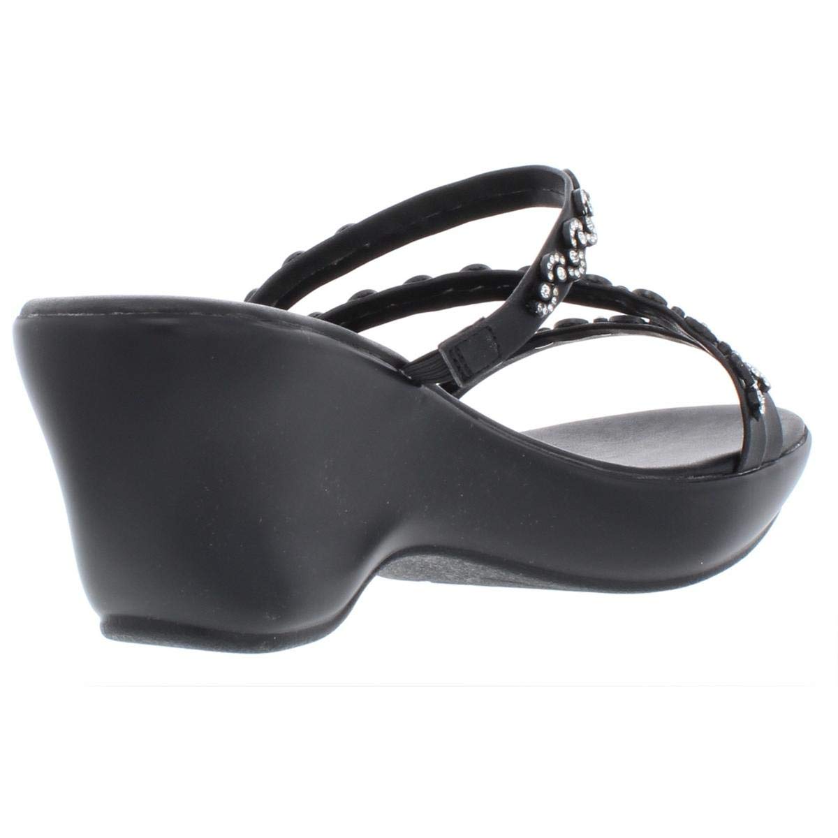 Callisto Women's Shana Slip on Strappy Platform Black Size 9 M