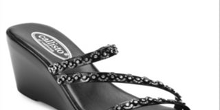 Callisto Women's Shana Slip on Strappy Platform Black Size 9 M