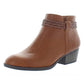 Style & Co. Womens Fellicity Faux Leather Round Toe, Cognac Smooth, Size 9M