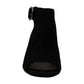 Alfani Womens Floriss Suede Peep Toe Casual Ankle Strap Sandals Black Size 9.5