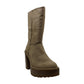 Madden Girl Women's Kaylla Faux Closed Toe Mid-Calf Fashion Boots Brown Size 8.5 M