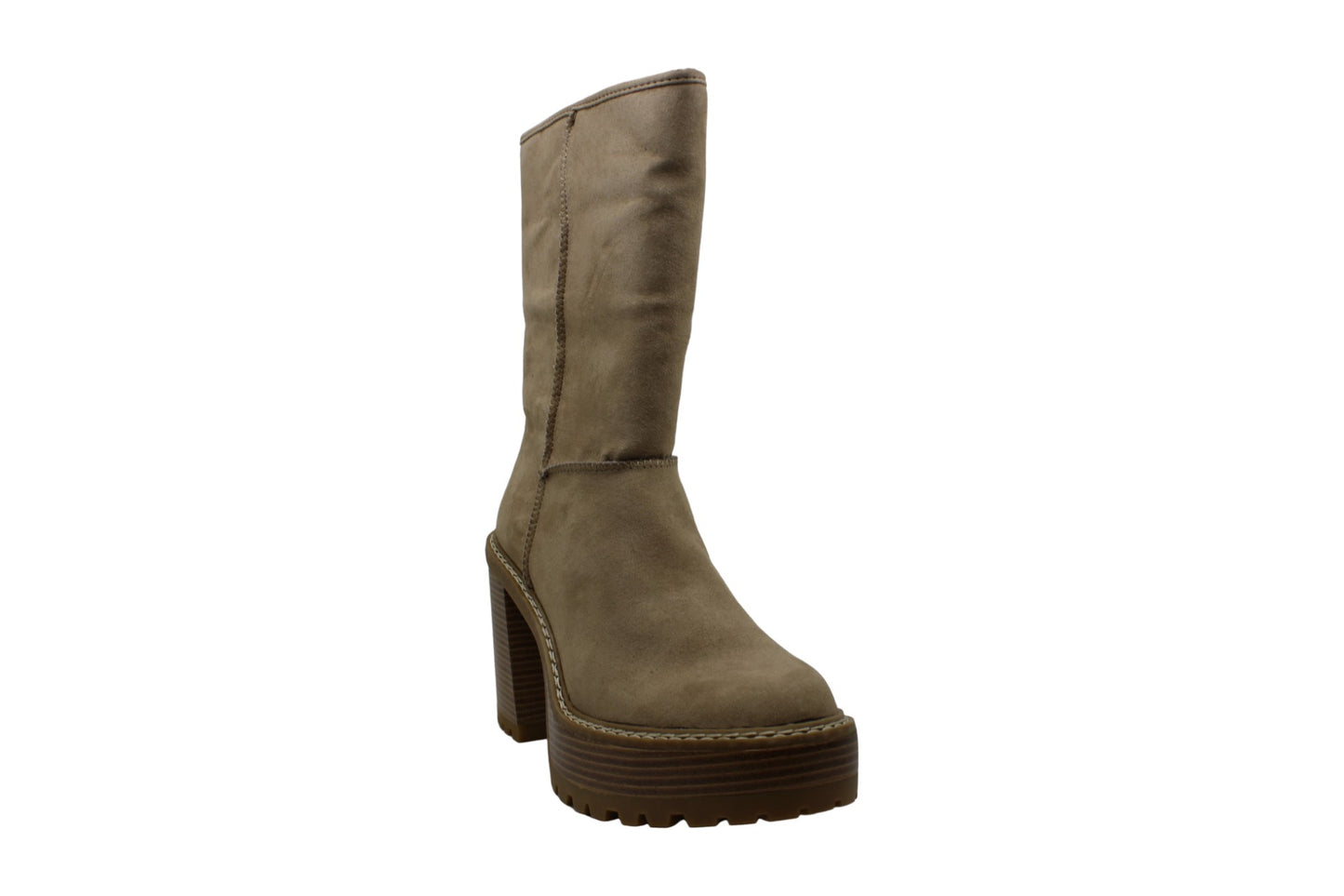 Madden Girl Women's Kaylla Faux Closed Toe Mid-Calf Fashion Boots Brown Size 8.5 M