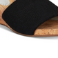 White Mountain Womens Aleah Cork Espadrille Wedge Sandals Black Size 5M