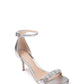 Badgley Mischka Women's Randy Ornamented Sandals Silver  Size 8M