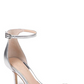 Badgley Mischka Women's Randy Ornamented Sandals Silver  Size 8M