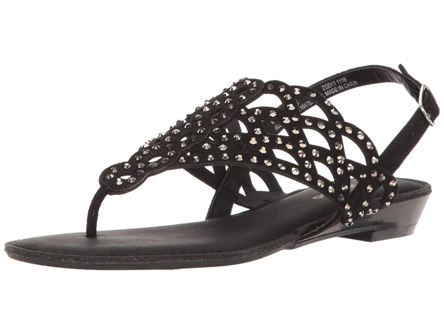 ZIGIny Women's Mariane Heeled Sandal, Blk Sudette A, 8.5 M