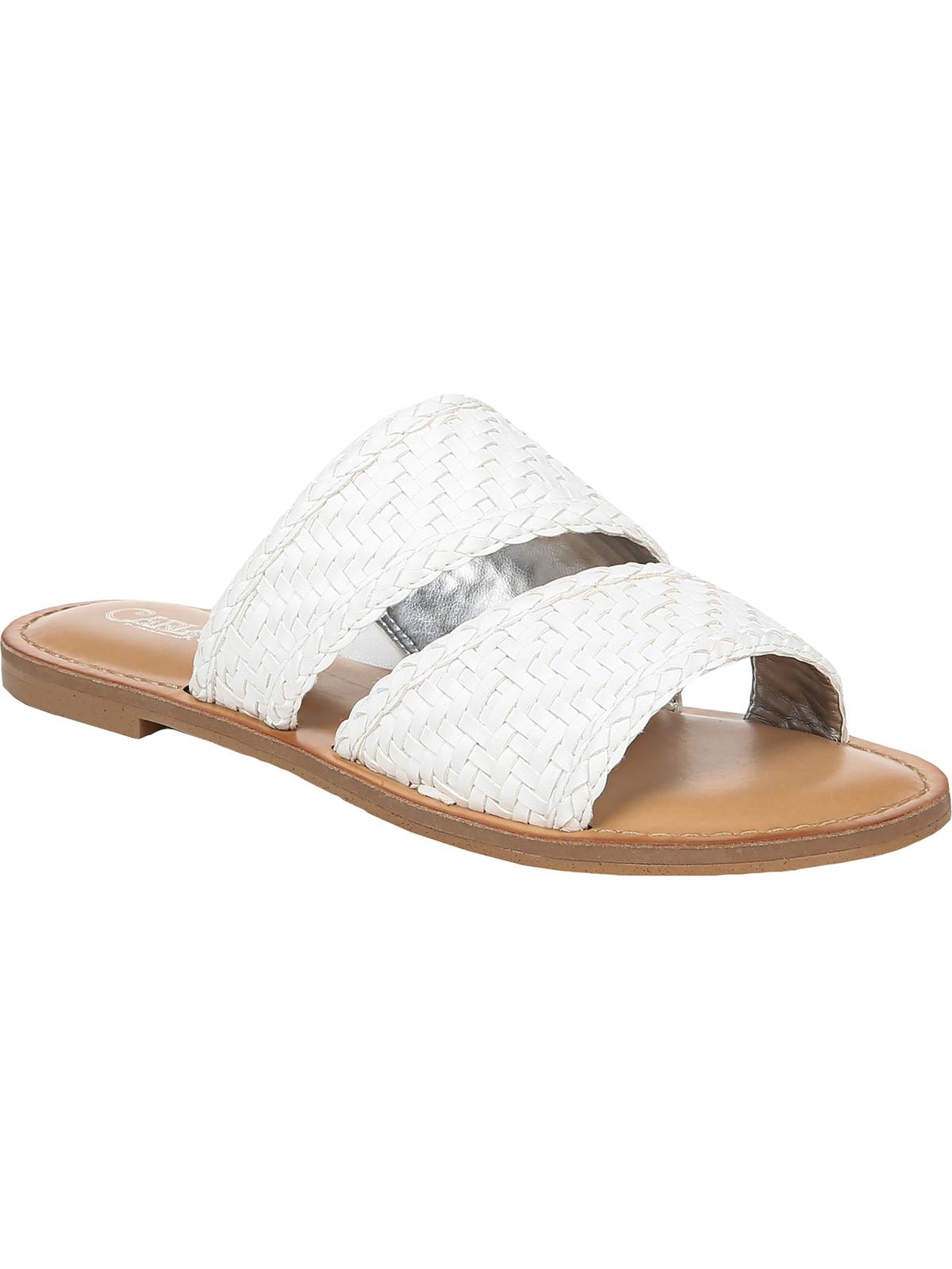 Carlos By Carlos Santana Women's Holly Microsuede Woven Flats White Size 7.5 M