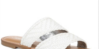 Carlos By Carlos Santana Women's Holly Microsuede Woven Flats White Size 7.5 M