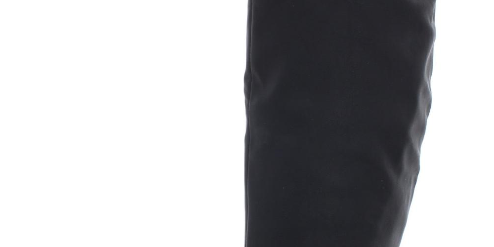 American Rag Women's Adarra Faux Leather Over the Knee Boots Black Size 6 M