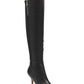 Marc Fisher Women's Thora Leather Pointed Toe Over Knee Fashion Boots Black Multi Size 5 M