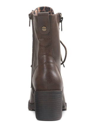 American Rag Women's Almond Toe Block Heel Booties Brown Size 7 M