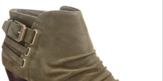 BareTraps Women's Reid Ankle Round Toe Booties Green Size 6.5 M