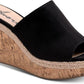 American Rag Women's Shira Peep Toe Platform Sandals Black Size 10 M
