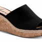 American Rag Women's Shira Peep Toe Platform Sandals Black Size 10 M