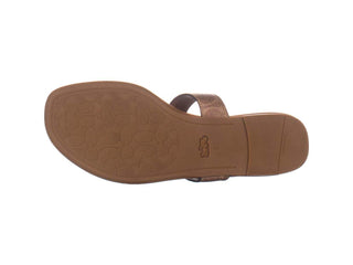 Coach Women's Jessie Leather Open Toe Casual Brown Size 7 B