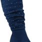 Rialto Women's Canoe Stud Trim Ruched Boots Blue Size 9 M