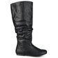 Journee Collection Women's Regular & Wide Calf Joey Riding Boot Black Size 9.0