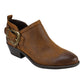 White Mountain Women's Davenport Fabric Pointed Toe Ankle Fashion Boots Brown Size 6 M