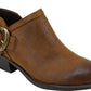 White Mountain Women's Davenport Fabric Pointed Toe Ankle Fashion Boots Brown Size 6 M