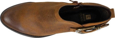 White Mountain Women's Davenport Fabric Pointed Toe Ankle Fashion Boots Brown Size 6 M