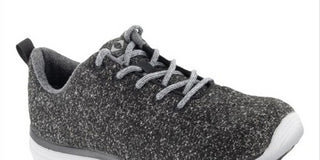 Apex Women's Natural Wool Knit Casual Shoe Grey Size 6.5W
