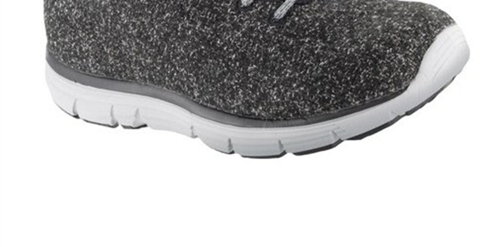 Apex Women's Natural Wool Knit Casual Shoe Grey Size 6.5W