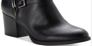 American Rag Women's Milly Almond Toe Ankle Fashion Boots Black Size 8.5 M