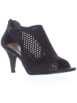 Style & Co Women's Helaine Perforated Sandals Shoes Black Size 7 M