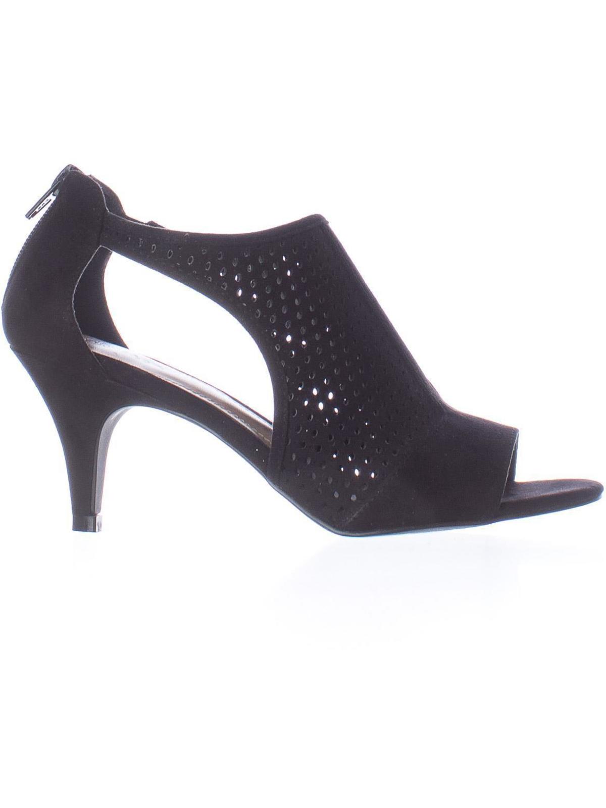 Style & Co Women's Helaine Perforated Sandals Shoes Black Size 7 M