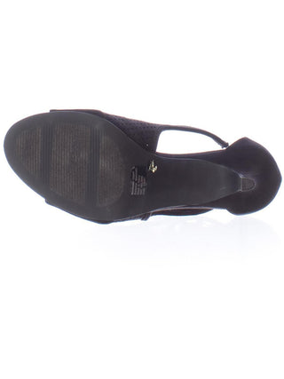 Style & Co Women's Helaine Perforated Sandals Shoes Black Size 7 M