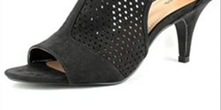 Style & Co Women's Helaine Perforated Sandals Shoes Black Size 7 M