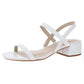 Kenneth Cole Women's Maisie Leather Sandal White Size 5.5 M