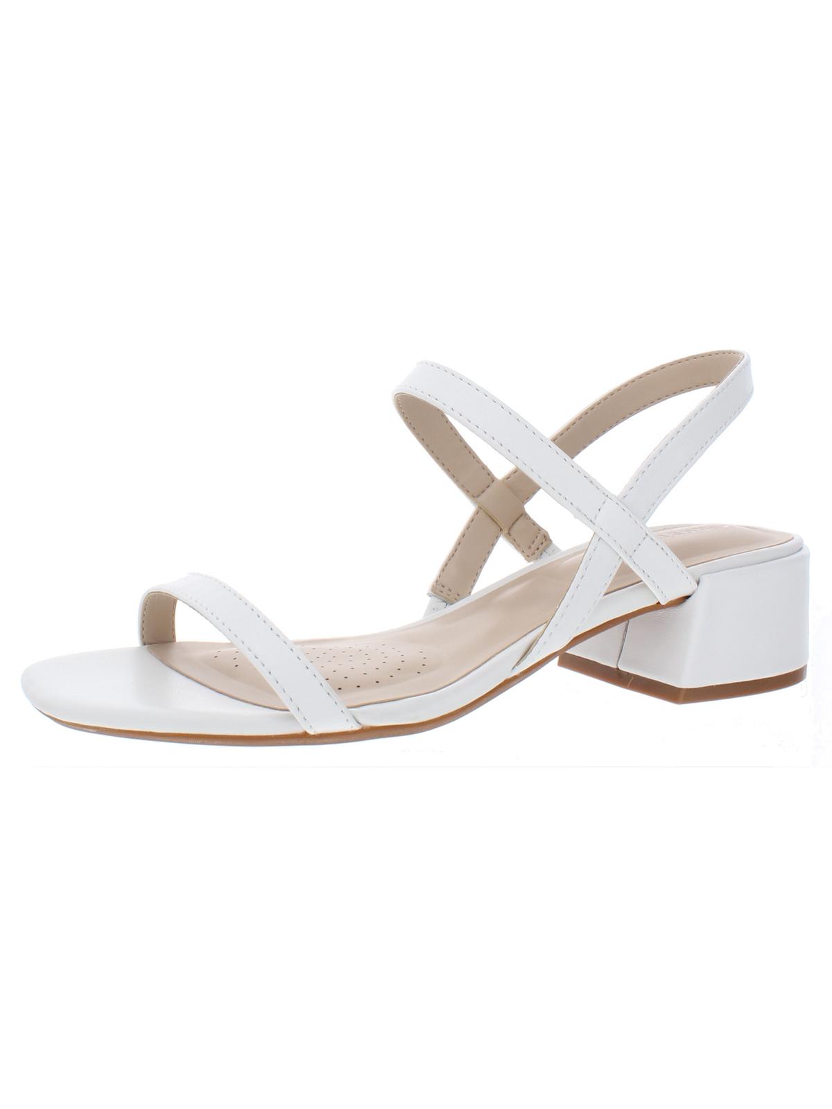 Kenneth Cole Women's Maisie Leather Sandal White Size 5.5 M