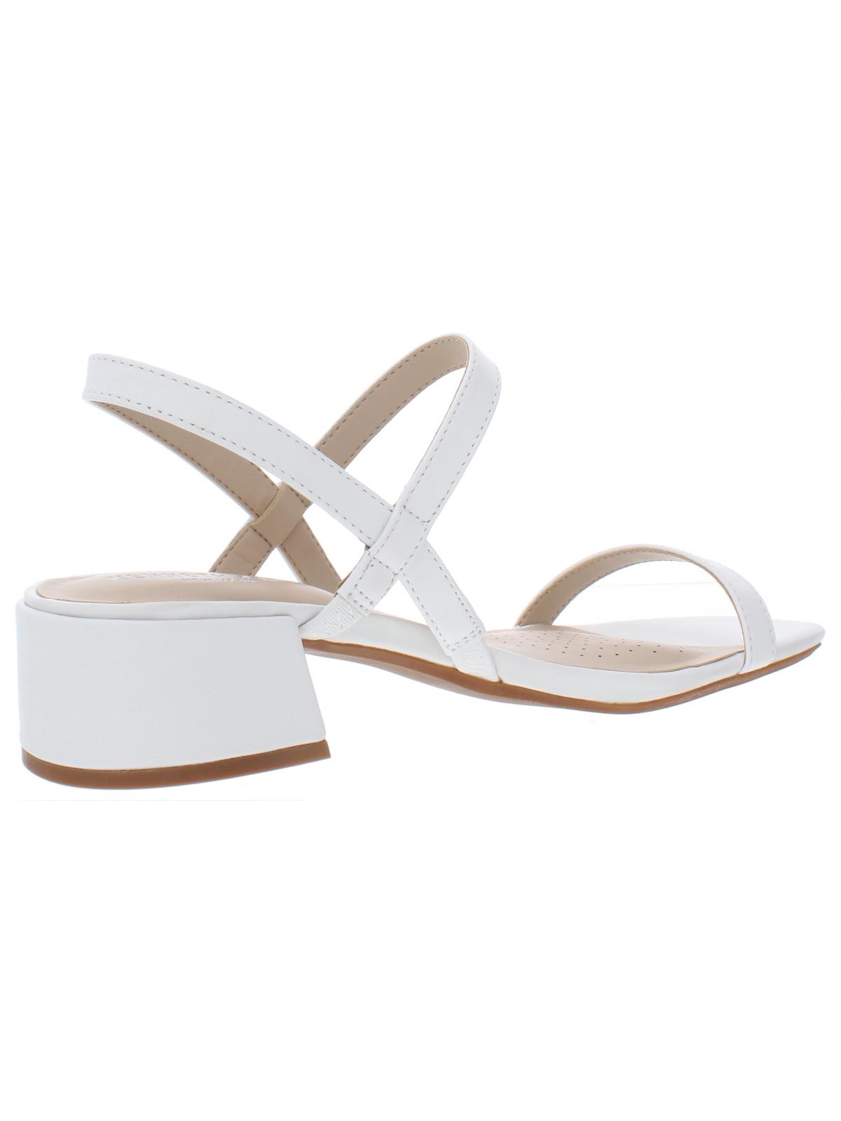 Kenneth Cole Women's Maisie Leather Sandal White Size 5.5 M